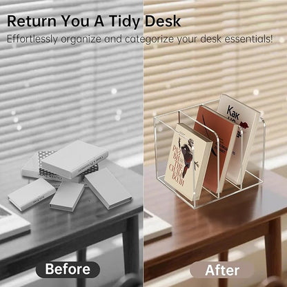 Acrylic Desk Organizer Book Organizer, Magazine File Holder, Vertical File - Image 6