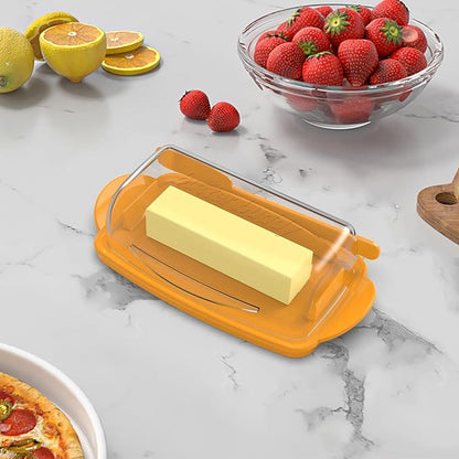 Butter Dishes with Lid for Countertop Refrigerator, Non-Slip Bottom Butter - Image 2