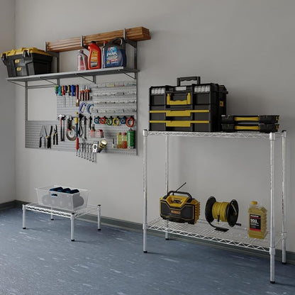 14" Deep x 36" Wide x 34" Height Wire Shelving Kit | 2-Tier | NSF Commercial - Image 2