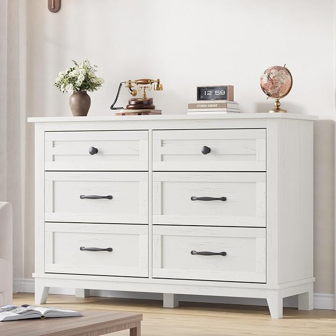 GarveeHome 6 Dresser for Bedroom, 47 in Wide Drawer Dresser by GarveeHome