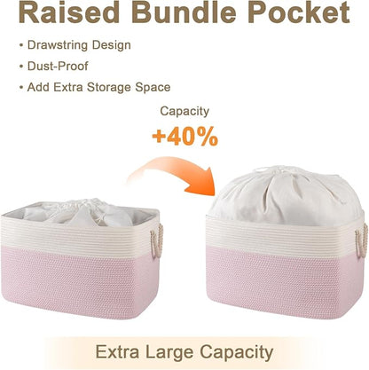 95L Extra Large Blanket Basket - Image 9