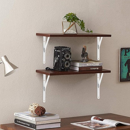 12 Pack L10 x H 8" White Heavy Duty Shelf Brackets - Image 5