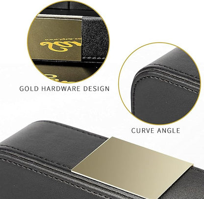 SANZIE Luxury Leather Tray Desktop Storage Catchall Organizer Decorative Tray - Image 5
