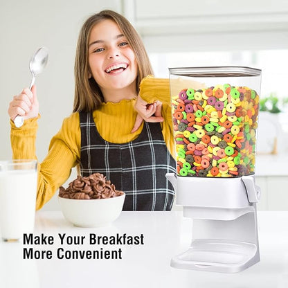 Cereal Dispenser Countertop 2 Pack 5.5 Qt Large Cereal Storage Container Holder - Image 2
