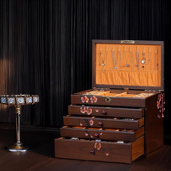 Vintage Wooden Jewelry Boxes - Image 5