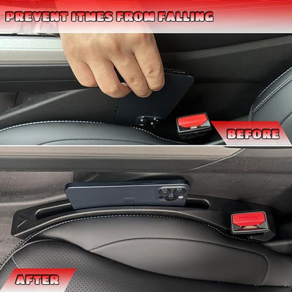 Car Seat Gap Filler Universal Fit Gap Filler Organizer Stop Things from Dropping - Image 2