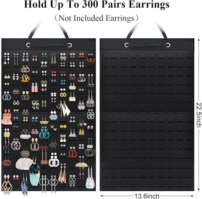 Earring Holder Organizer, Hanging Earrings Storage Display Holds Up to 300 Pairs - Image 2