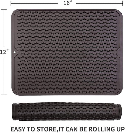 Silicone Dish Drying Mat for Multiple Usage, Easy clean, Eco-friendly, - Image 2