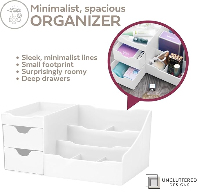 Uncluttered Designs Large Makeup Organizer - Image 4
