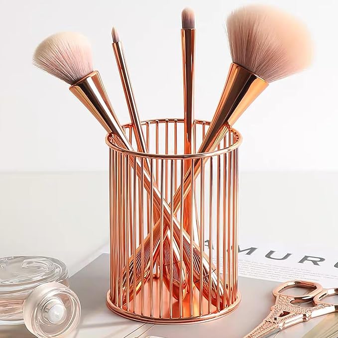 Metal Pen Holder Cup for Desk Makeup Brushes Pencil Holders Home Office - Image 4