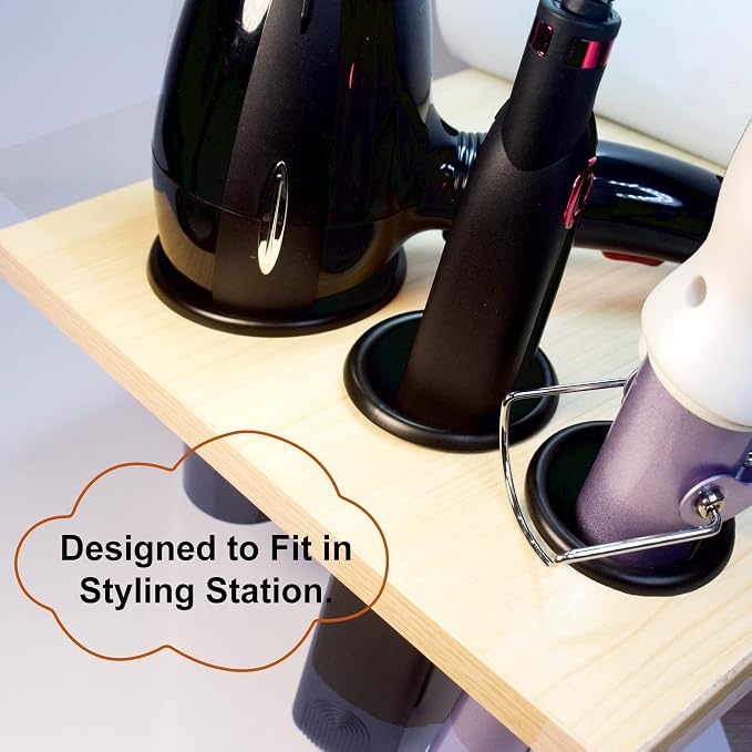 Salon Hair Styling Station Dryer Curling Iron Appliance Hot Iron Holder Tube - Image 5