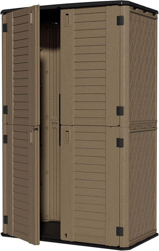 ZZM Large 67 Cu.ft Waterproof Storage Shed, Outdoor Storage Cabinet，Durable by ZZM