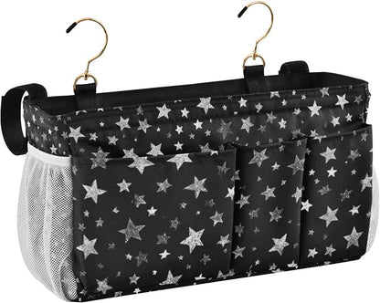 Sparkly Silver Stars Bedside Caddy - Image 2