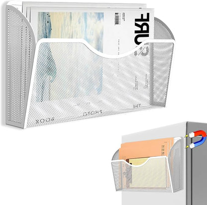 Magnetic File Holder 1 Pockets File Folder Organizer, Office Hanging Magazine by LQPAFZ