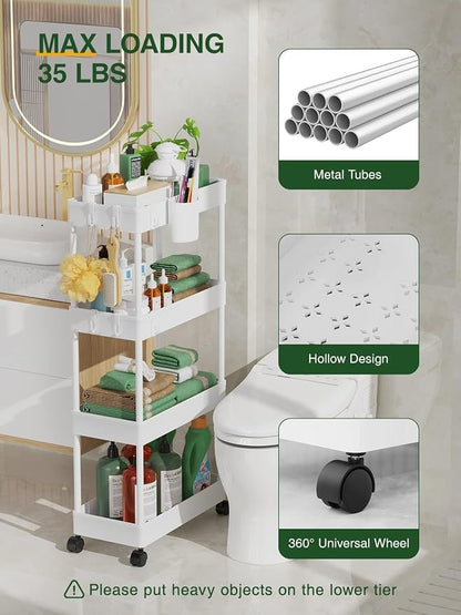 LEHOM Slim Rolling Storage Cart - Image 5