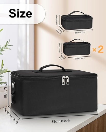 Relavel Makeup Bag Large Makeup Case Professional Cosmetic Storage Organizer - Image 5
