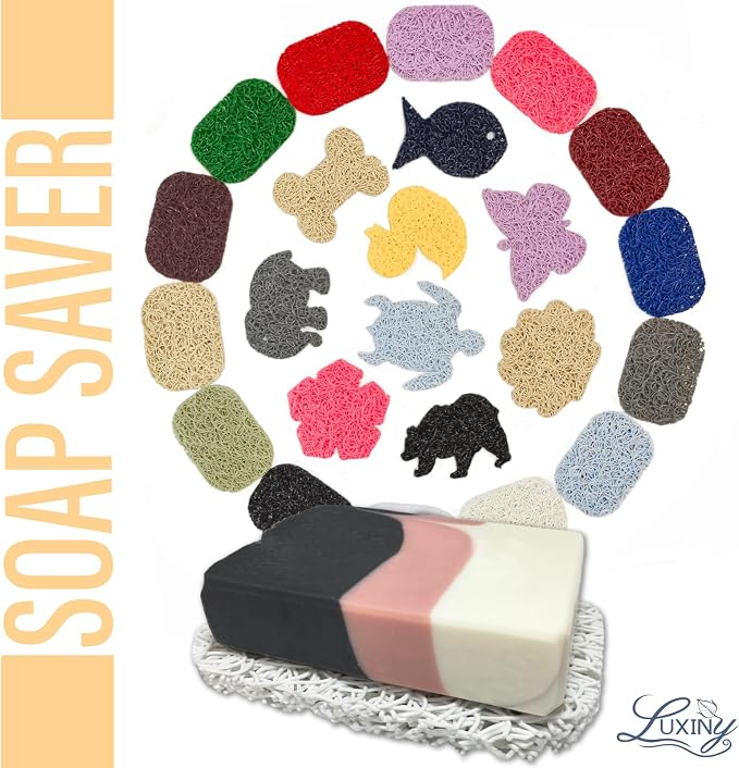 Soap Savers for Bar & Shampoo Holder, American Made by Luxiny, Lifts in Dishes - Image 4