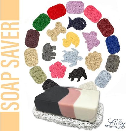 Soap Savers for Bar & Shampoo Holder, American Made by Luxiny, Lifts in Dishes - Image 4