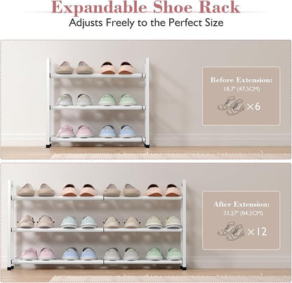 Bumusty 3-Tier Expandable Shoe Rack - Image 5