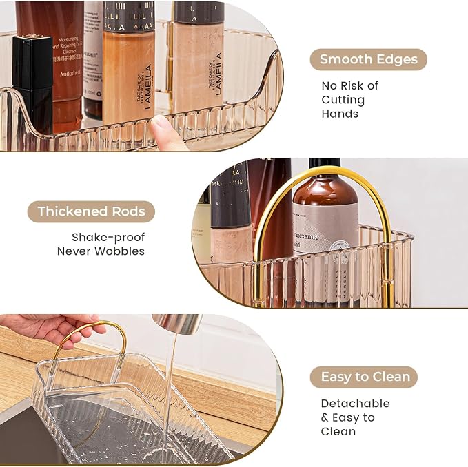 Aveniee Bathroom Counter Organizer, 2 Tier Perfume Skin Care Countertop Storage - Image 2