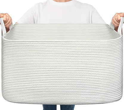 Goodpick Large Blanket Basket Living Room, Storage Baskets by Goodpick