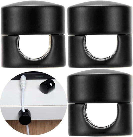 3 Sets Charger Holders for Cords, Matte Black Color Adjustable Cable Anchor by Unknown