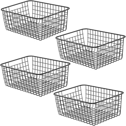 Metal Wire Basket Food Storage Organizer by HDYOUDO