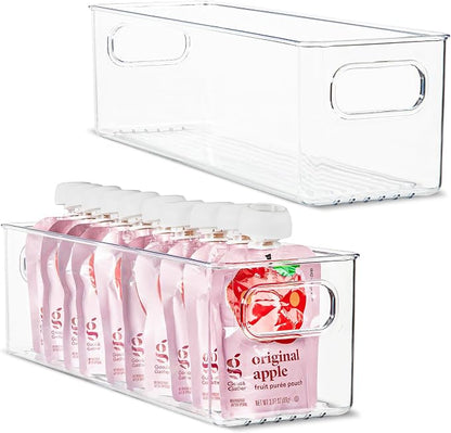 primebox Plastic Food Storage 2 Pack Clear Container Bin by primebox