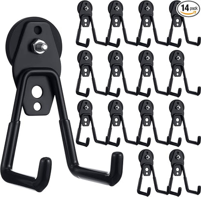 Landhoow Large Magnetic Hooks Heavy Duty Garage Magnet Hooks Strong Storage by Landhoow