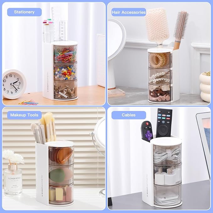 FABROK 3-Layer Clear Hair Accessories Organizer - Image 4