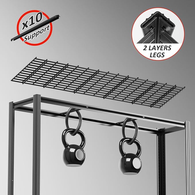 60" W x 72" H x 24" D Garage Shelving Heavy Duty, 5 Tier Adjustable Metal - Image 8