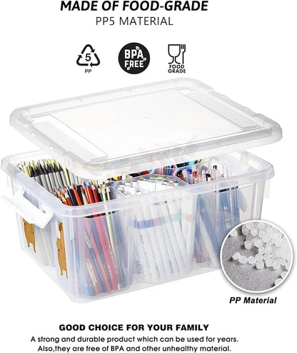 loobuu 17QT Plastic Storage Bins - Image 3