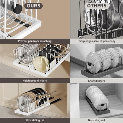 Pots and Pans Organizer Under Cabinet - Image 4