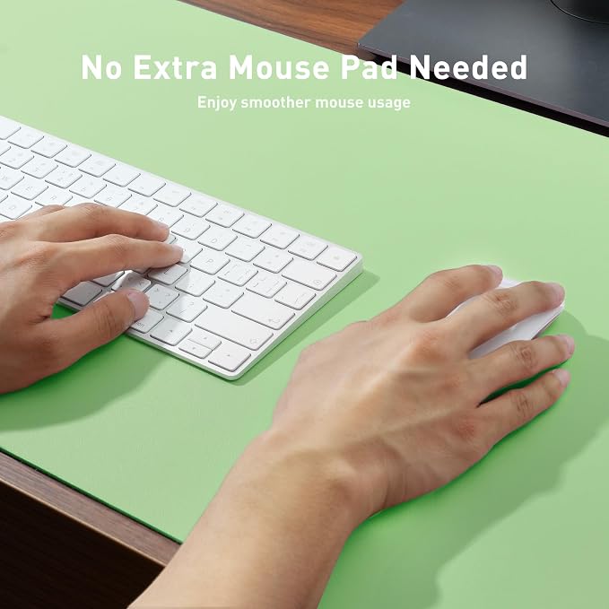 Aothia Leather Desk Pad Protector, Office Desk Mat, Large Mouse Pad, Non-Slip - Image 4
