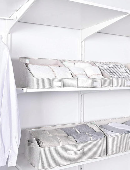 StorageWorks Closet Storage Bins, Trapezoid Organizer Box - Image 4