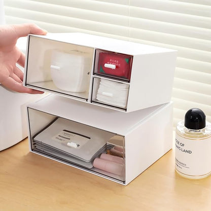 Desk Organizer with 4 Drawers, Makeup Organizer, Desktop Storage Box, Cosmetics - Image 6