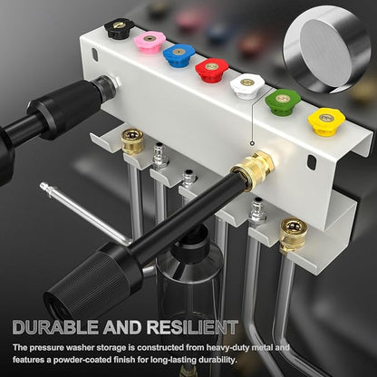 GASHER Pressure Washer Gun Holder, Wall Mount Foam Cannon Holder - Image 4