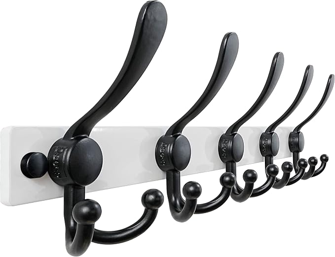 Dseap Coat Rack Wall Mount 2.0 Pro: Heavy Duty 300% Thicker, Stainless Steel by Dseap