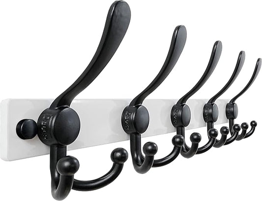 Dseap Coat Rack Wall Mount 2.0 Pro: Heavy Duty 300% Thicker, Stainless Steel by Dseap