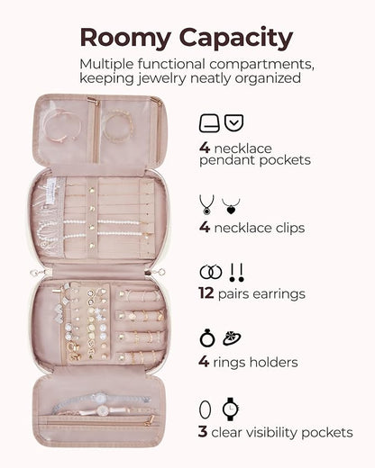 BAGSMART Travel Jewelry Case, Jewelry Organizer - Image 3