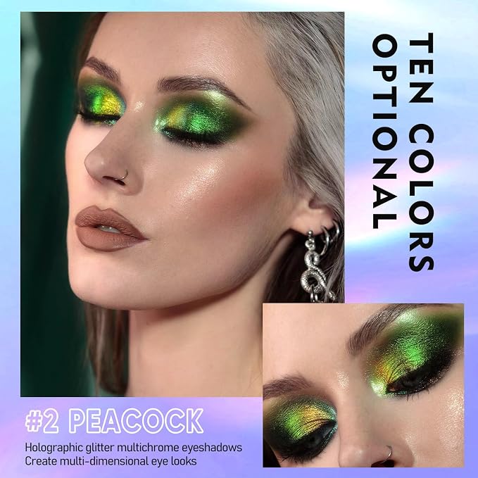 MAKI YIKA 3Pc Glitter Eyeshadow Liquid Multichrome Eyeshadows Long Lasting - Image 3