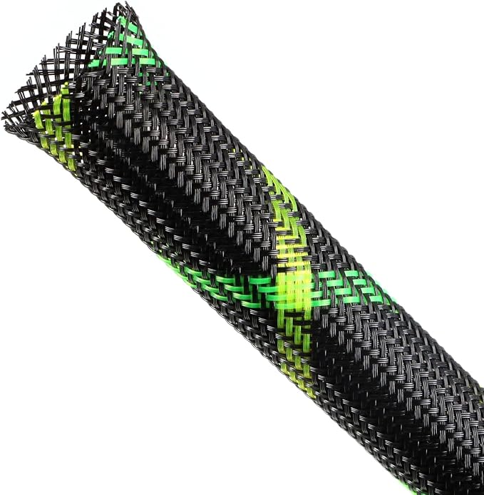 Expandable Braided Sleeving, PET Automotive Wire Loom, Flexible Cable Management by ConveniencetoYourLife