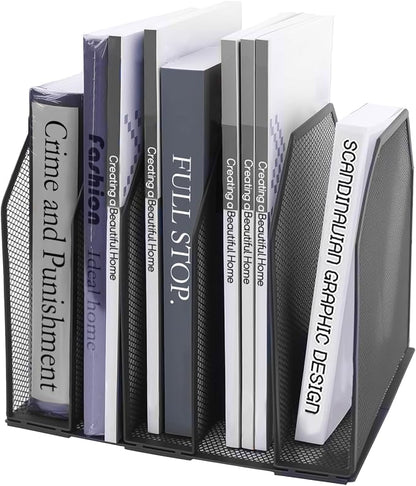Adjustable Desk File Organizer, Detachable Office Folder Organizer, Compact by SUPPLYDEPOT