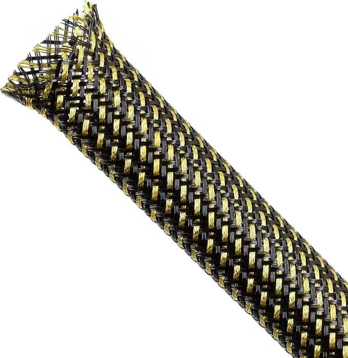 Braided Cable Sleeving, PET Expandable Braided Cable Sleeve, Flexible Mesh by ConveniencetoYourLife