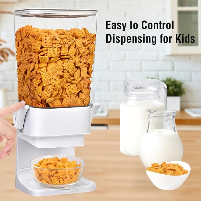 Cereal Dispenser Countertop 2pcs, 5.5L Cereal Containers Storage Dispenser - Image 4