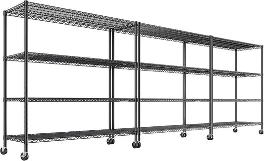 REIBII 55.5''W Storage Shelves 2500LBS Wire Shelving Unit by REIBII