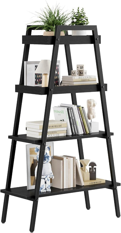 VECELO Ladder Shelf, 4-Tier Bookshelf by VECELO