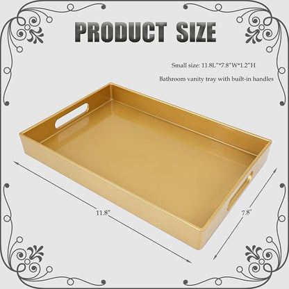 Spsyrine Gold Bathroom Vanity Tray - Image 2