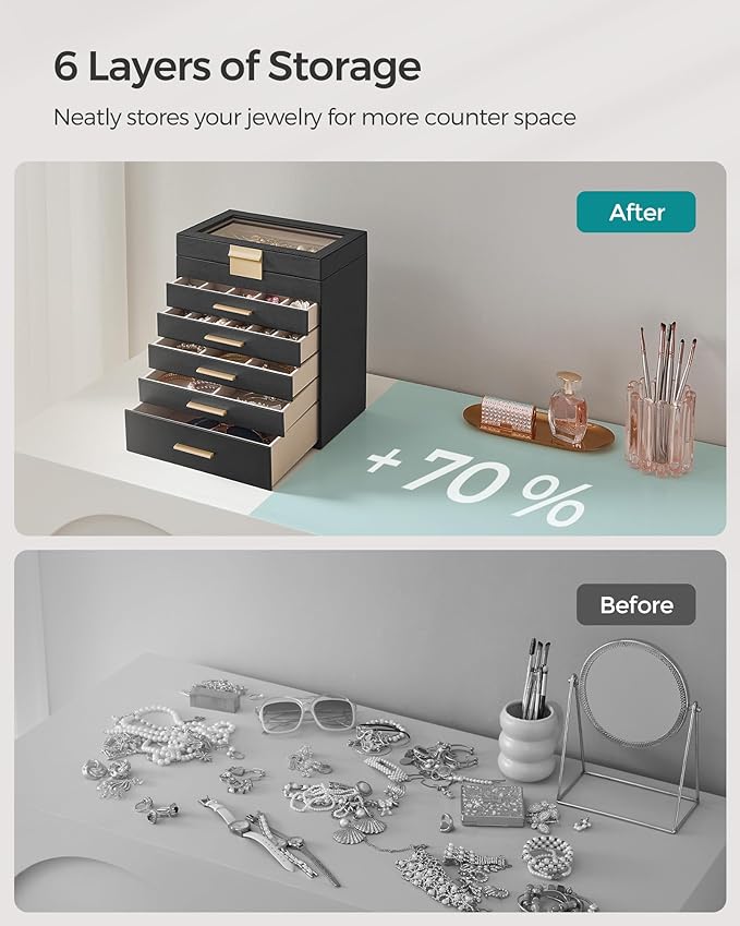 SONGMICS Jewelry Box Organizer - Image 6