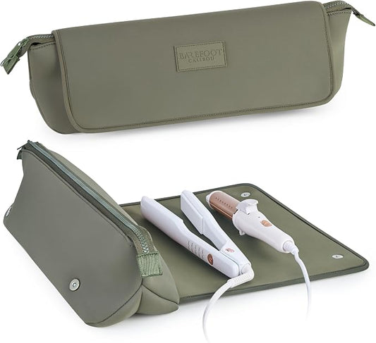 BAREFOOT CARIBOU Hair Tools Travel Bag and Heat Resistant Mat by BarefootCaribou